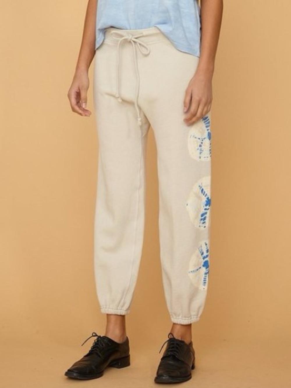 Raquel Allegra topanga sweatpant tie dye Saturn white 1 boho USA - Picture 9 of 16